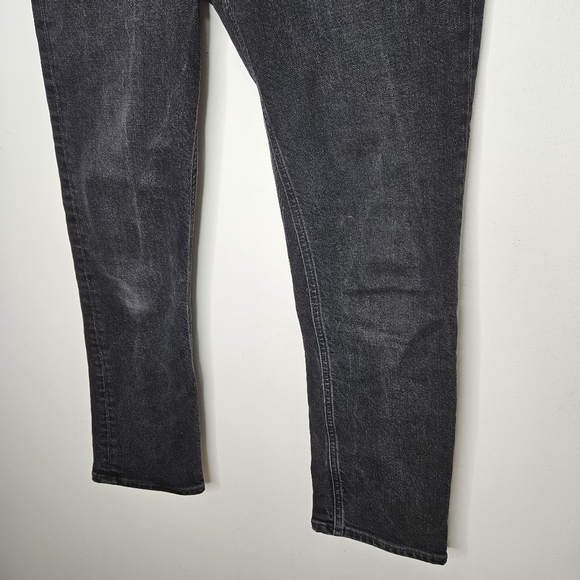 AGOLDE Black Riley Crop Jeans Sz 26 Straight Leg High Rise - Picture 5 of 11
